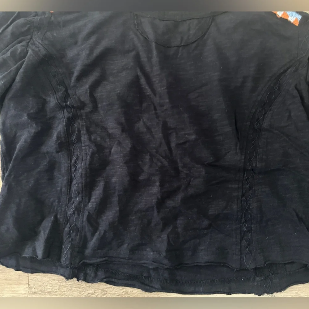 Free People Embroidered Boho Long Sleeve Top | Size S- EUC - Picture 9 of 9